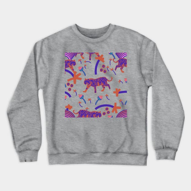 Stay Wild pattern 1 Crewneck Sweatshirt by mariacaballer